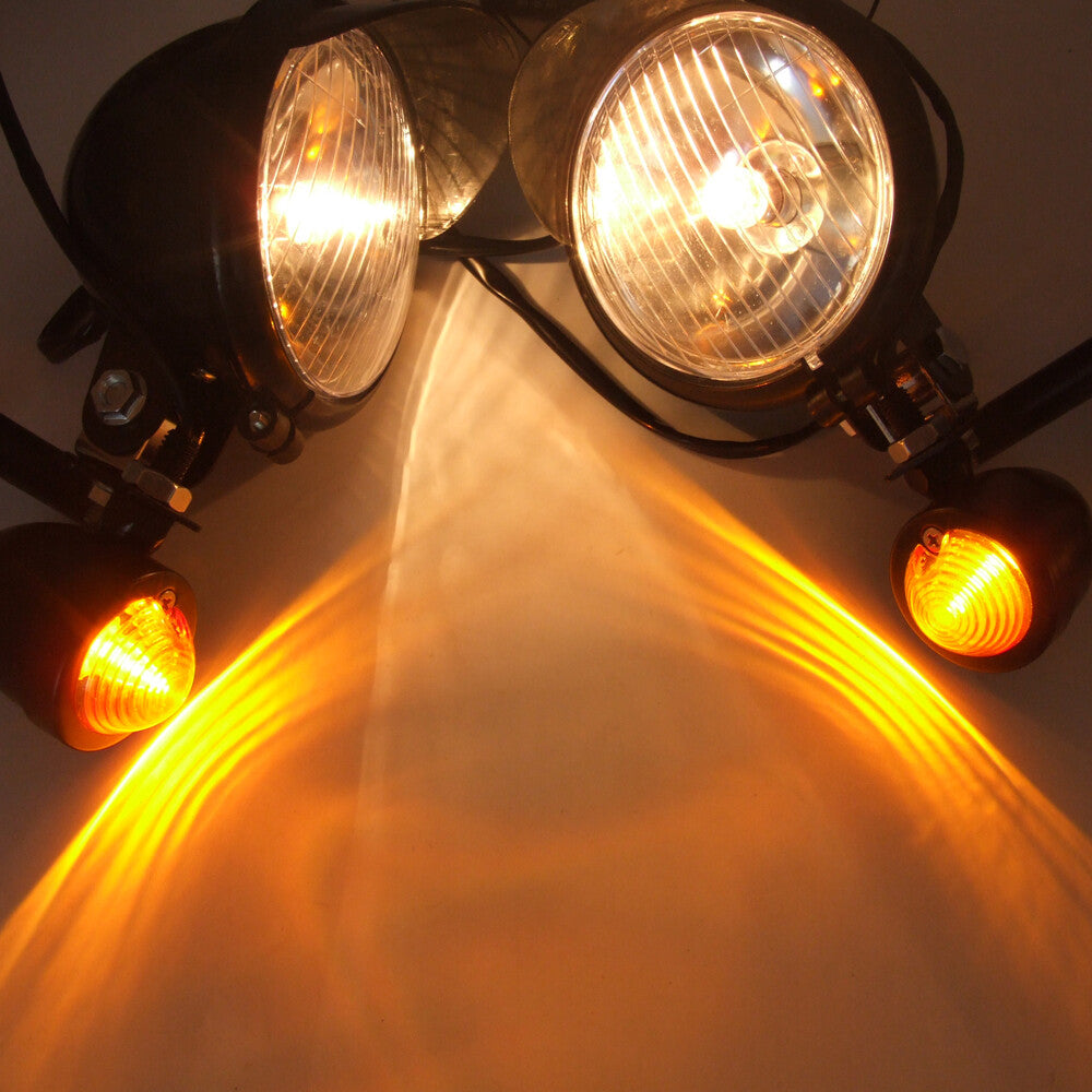 Motorcycle driving point fog light strip with bracket turn signal suitable for Honda for Harley-Davidson