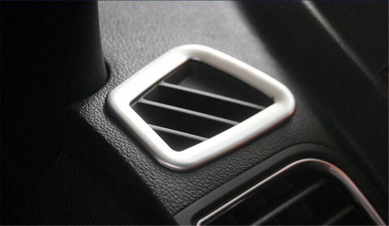 Dashboard LR Air Outlet Vent Trim 2pcs for Ford Explorer 2011-2019 ABS Silver