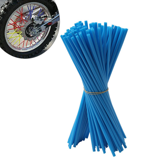 72pcs Spoke Skins Covers For Motocross Dirt Bike Wheel Rim Guard Protector Wraps Q
