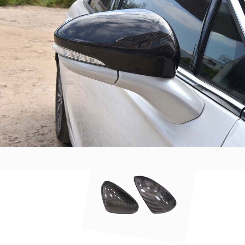 for Ford Mondeo Fusion 13-2020 2P Carbon Fiber Rear View Side Mirror Cover Trim