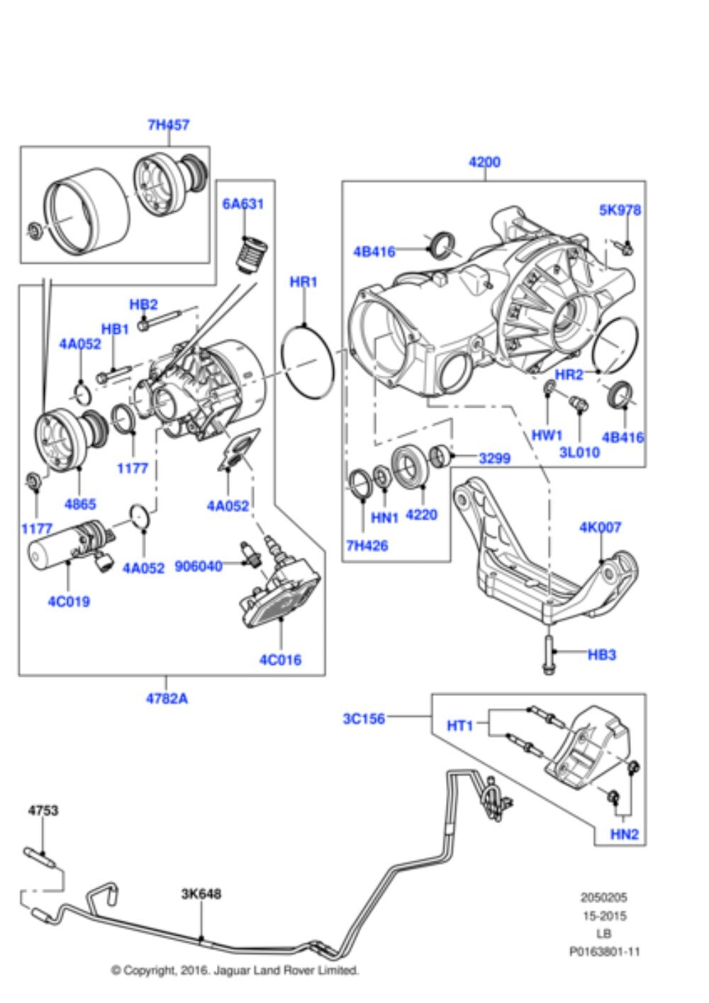 LR031377 Diff Carrier Replace for Freelander 2 2006-2014 for Range Rover Evoque 2012 n