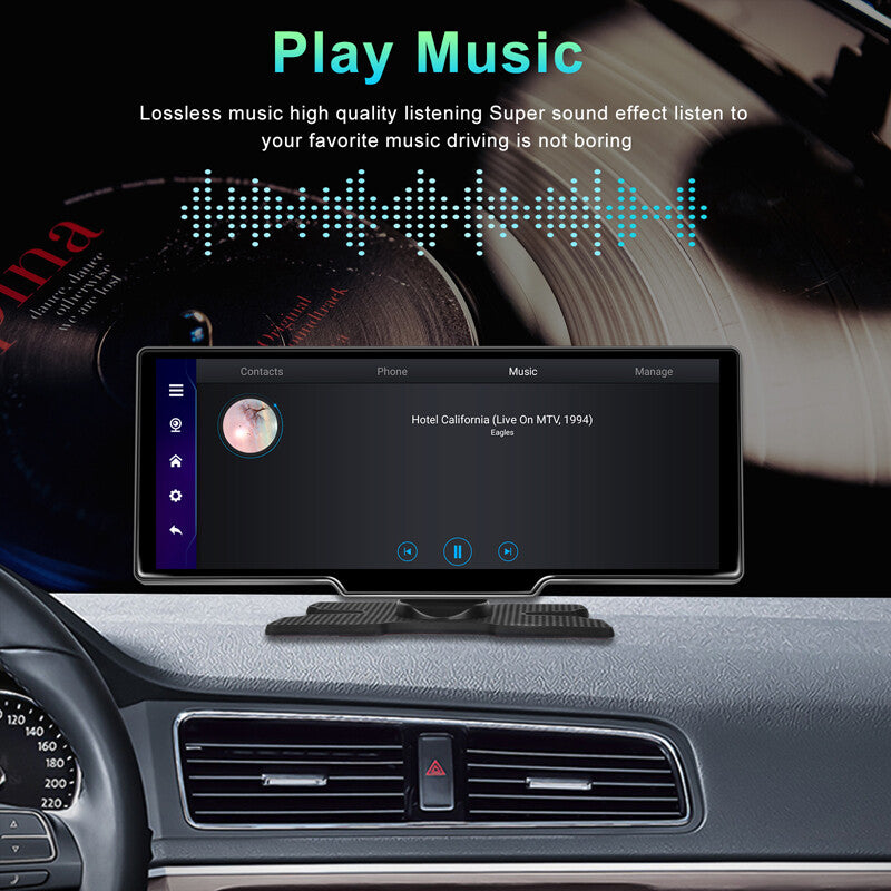 10.26-inch Android 12.0 Wireless CarPlay Multimedia Video Monitor with Camera Kit n