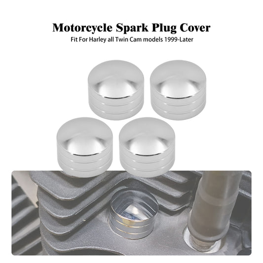 4x Chrome Head Bolt Cover Fit for Harley Touring Sportster Softail Dyna Twin Cam