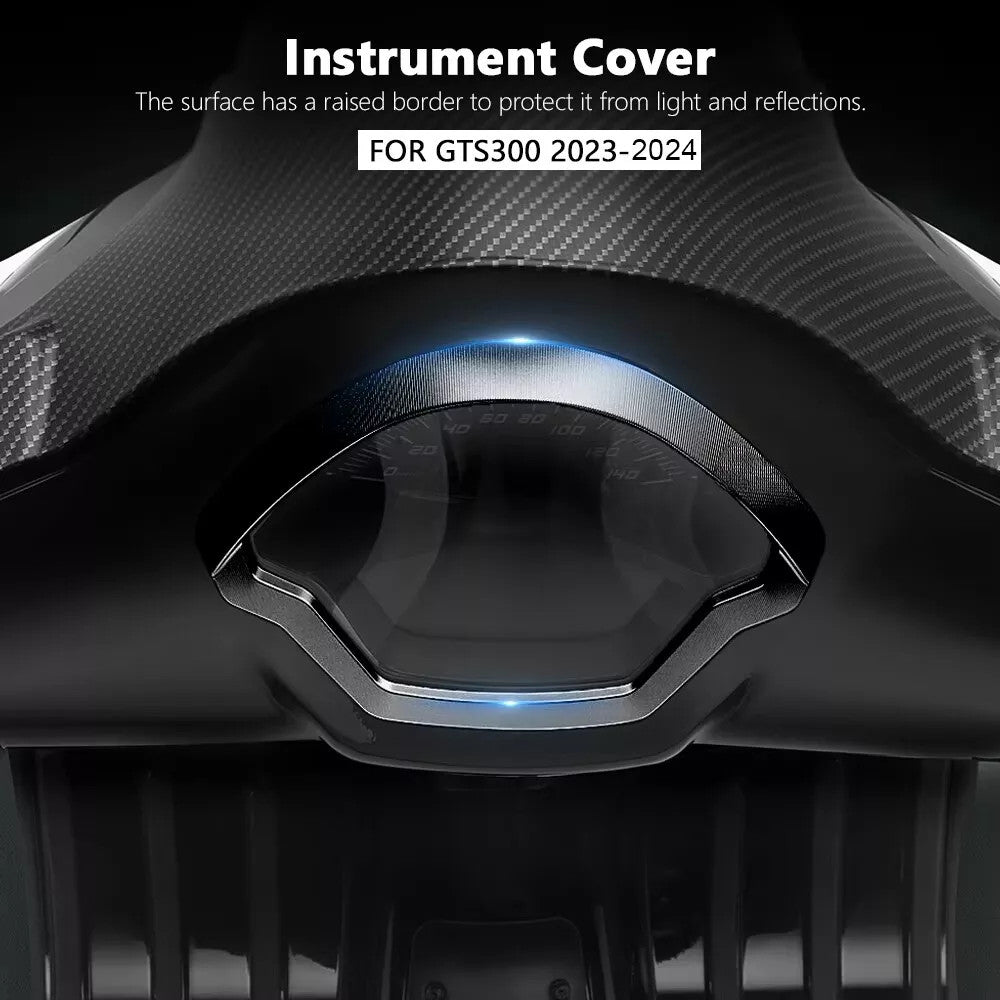 Motorcycle Speedometer Trim Instrument Ring Cover For Vespa GTS 300 2023 2024