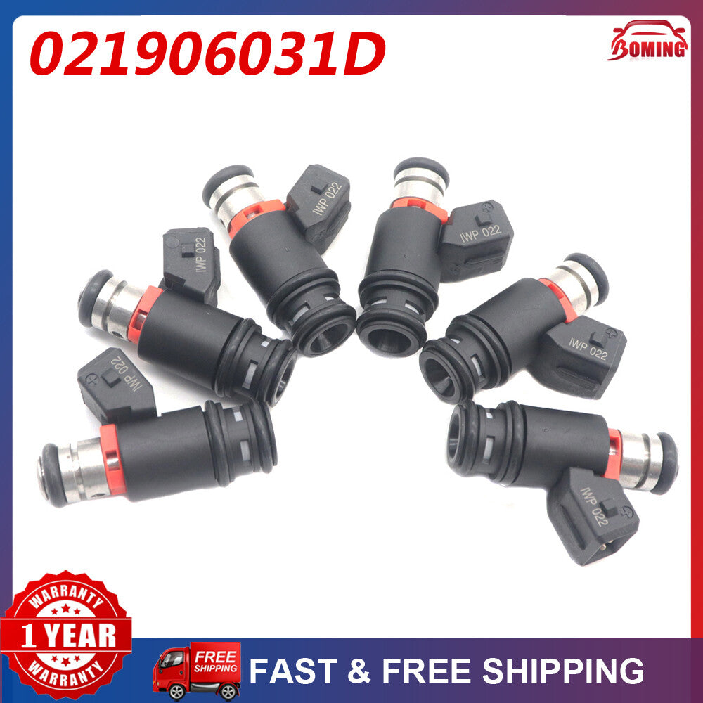6PCS Fuel Injector For EUROVAN 1997-2003 for GOLF 1999-2002 for JETTA 1999-2002 V6-2.8L