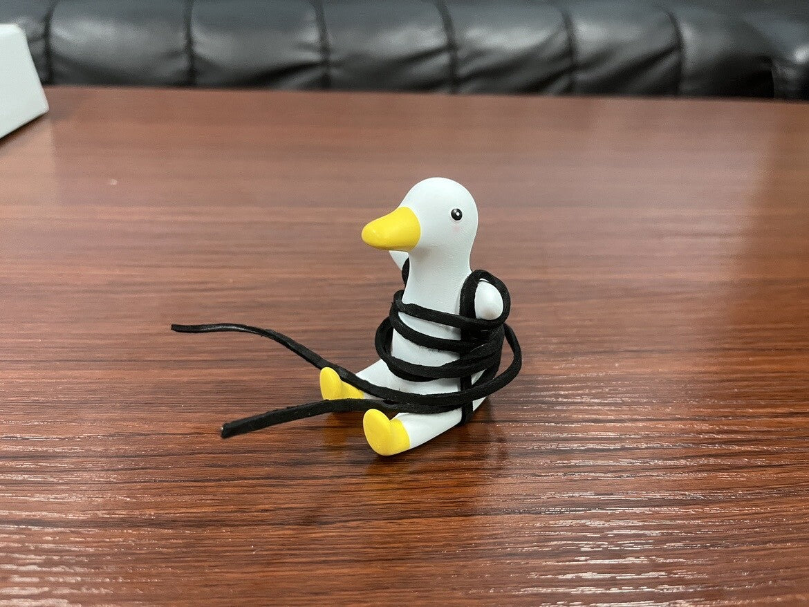 Reasuu Automotive interior trim Cute Swinging Duck Car Mirror Hanging Ornament