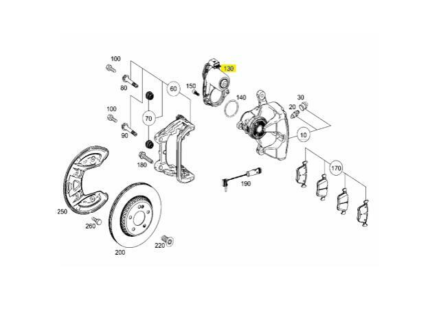 The new rear Park brake actuator is suitable for Mercedes W213, E200, E250, E300, E350, E400, E43, and E450. n