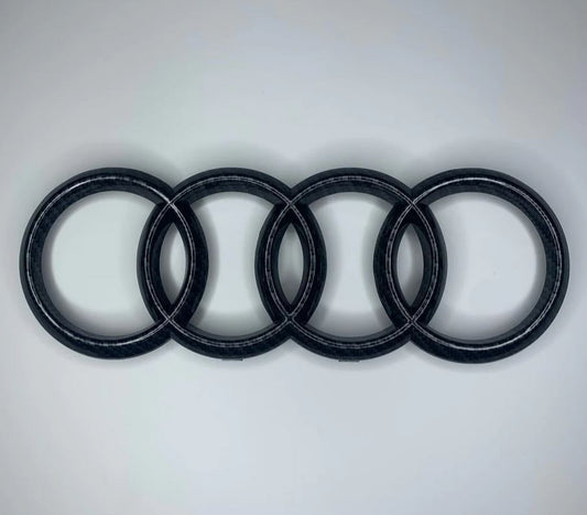 Matte Black S Line Front Bonnet Grille Badge for Audi Q3 Q5 Q7 A3 A4 A5 A6- v
