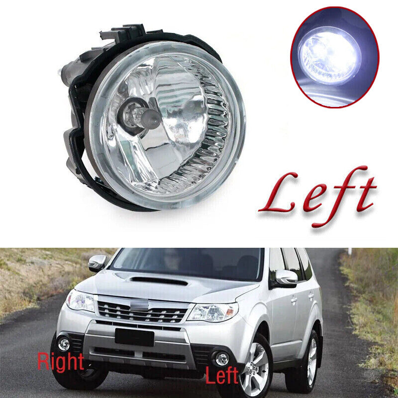 Suitable for 2008-2013 for Subaru Forester LED front fog lights with bulbs on the left.