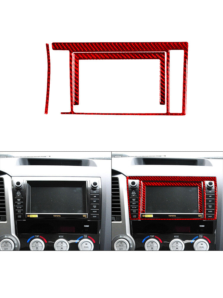 for Honda Accord Crosstour 2008 - 2012 Carbon Fiber Center Console Dashboard Strip 7P- v