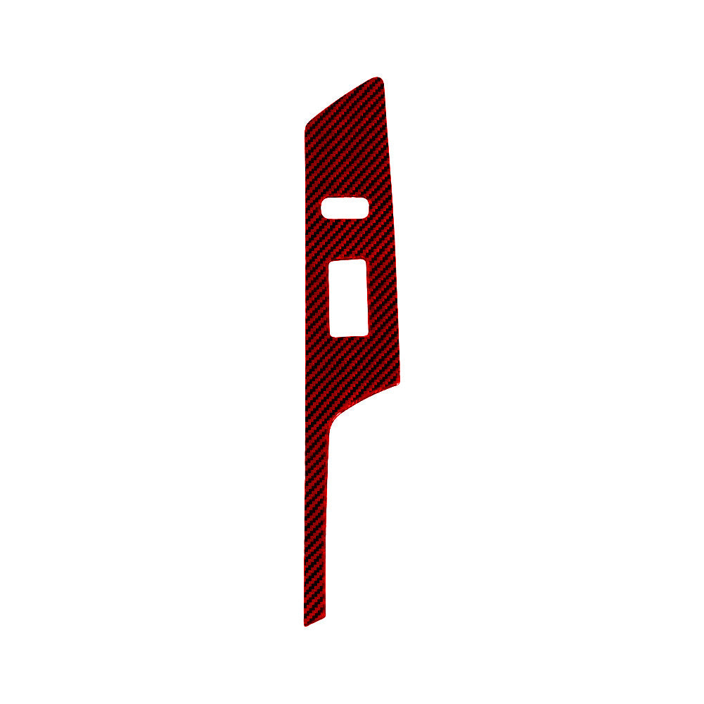 Red Carbon Fiber for Co -pilot Door Control Cover Trim for Toyota Matrix 2009-2014