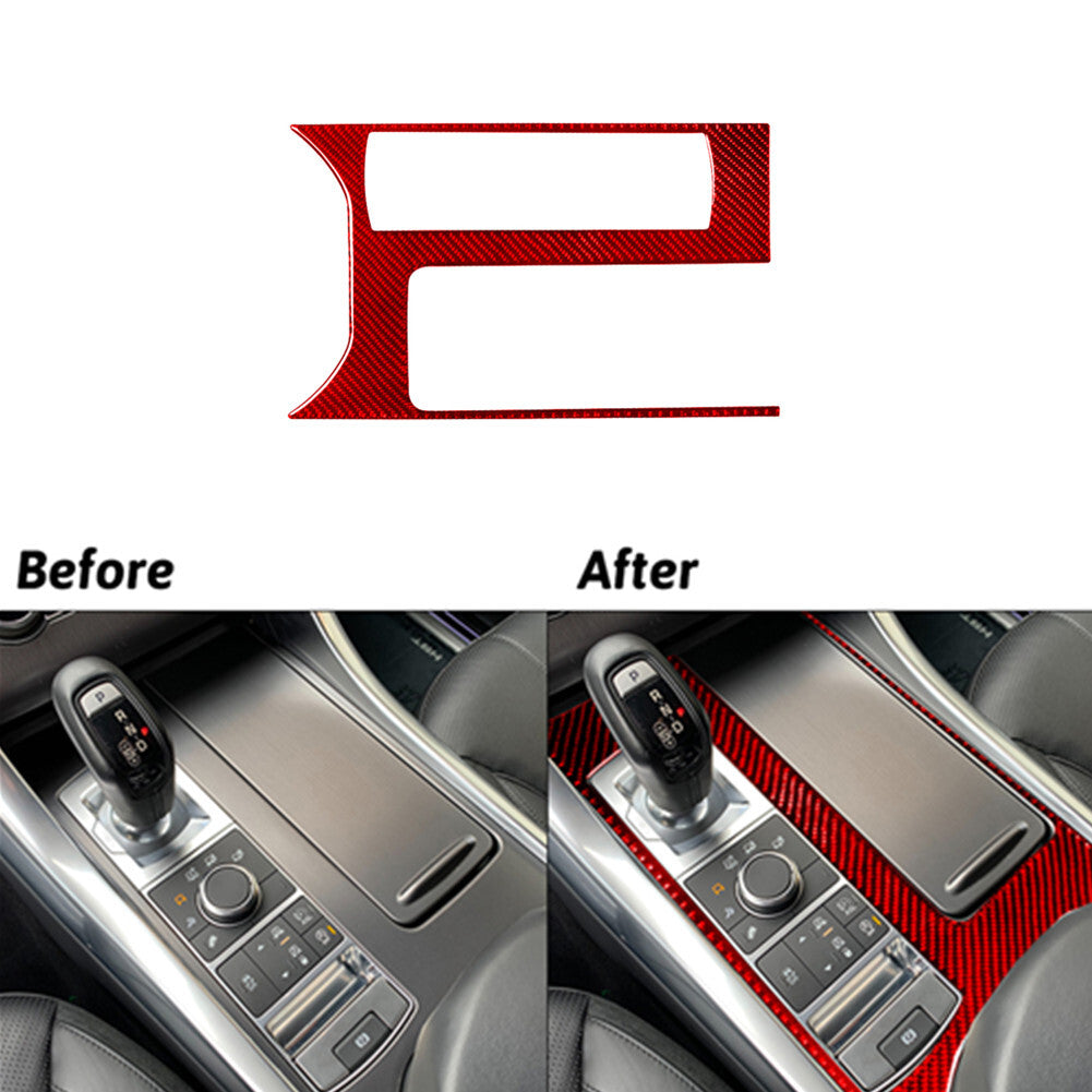 Red Interior Gear Shift Side Frame Carbon Fiber Trim for VW for Golf 8 MK8 GTI 2021 v