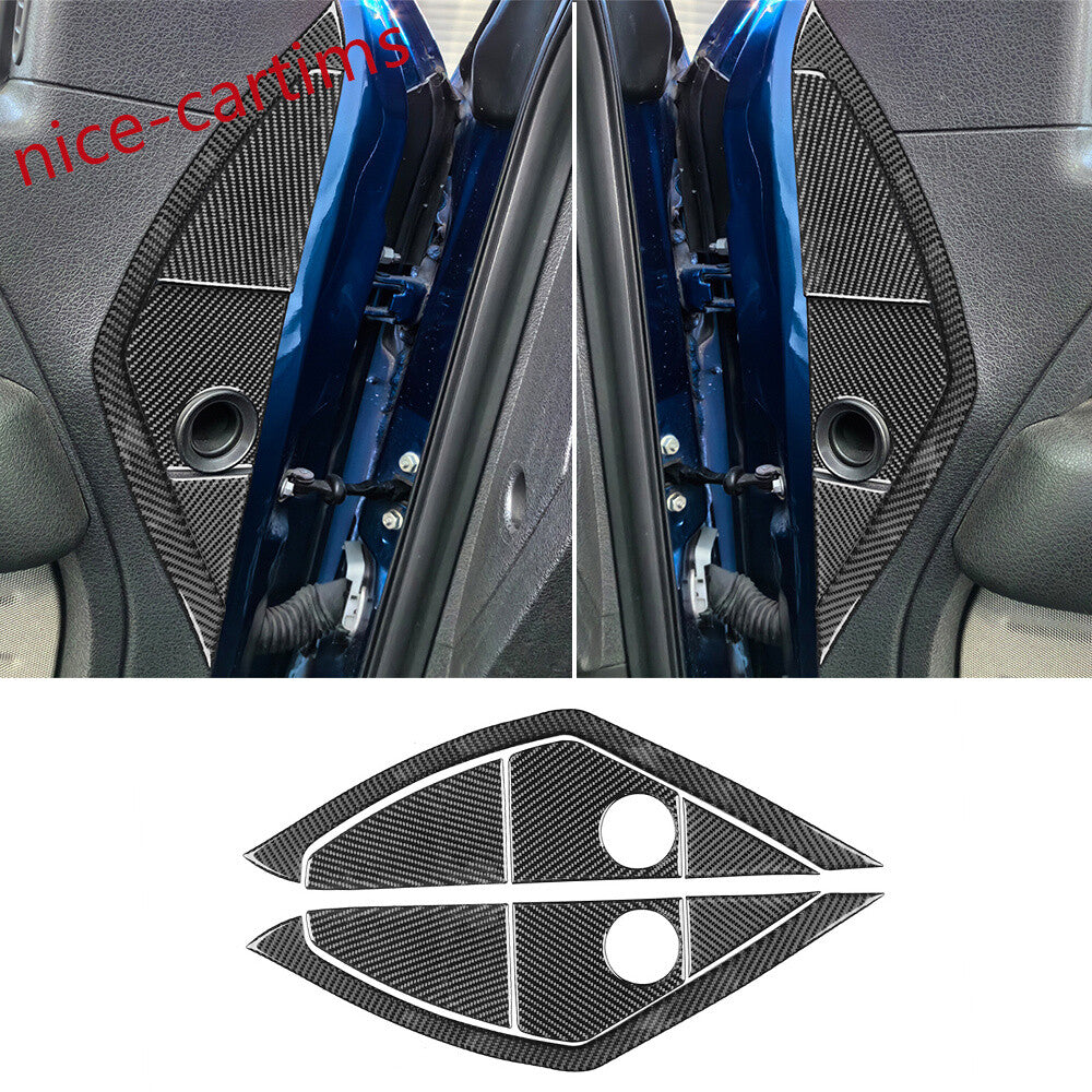 8¡ÁCarbon Fiber Front Door Buffer Cushion Mat Panel Cover for Ford F150 2009-2014