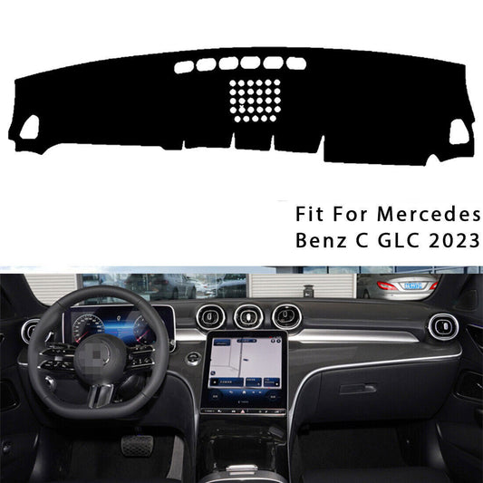 Dashboard Dash Mat Non-slip DashMat Sun Shade Fit for Mercedes-Benz C GLC 2023