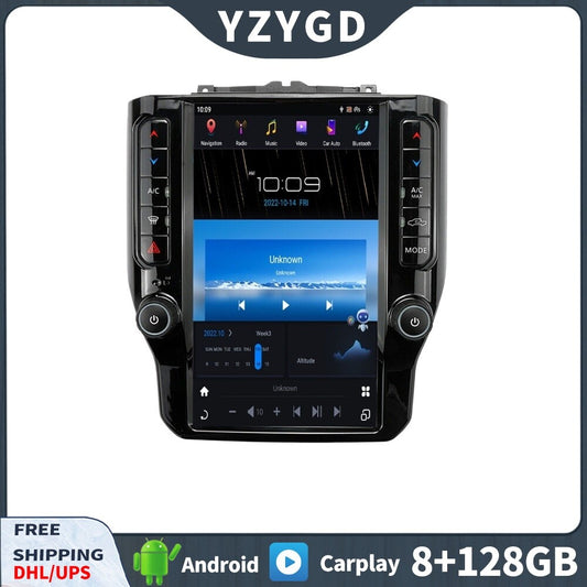 Android Car Radio Carplay Stereo Screen 2Din for Dodge for Ram 1500 2500 3500 2019+