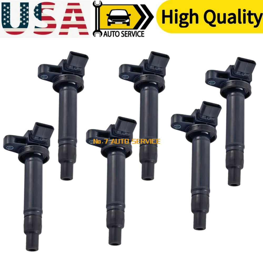 6PCS Ignition Coils for Toyota Landcruiser UZJ100 1998-2007 V8 4.7L 2UZ-FE Sedan