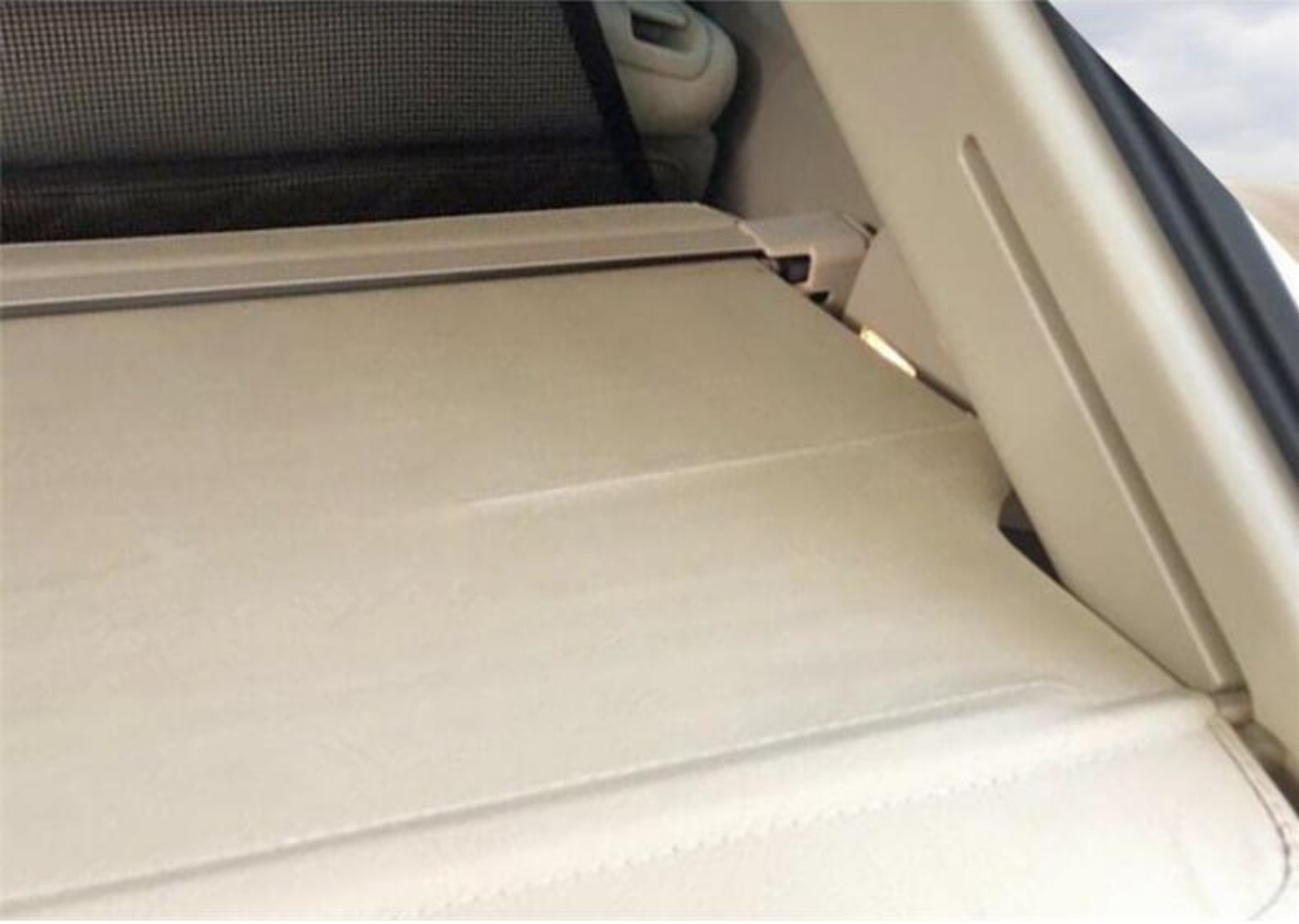 Beige Rear Trunk Shielding Shade Cargo Cover Luggage for Cadillac SRX 2011-2016 Q