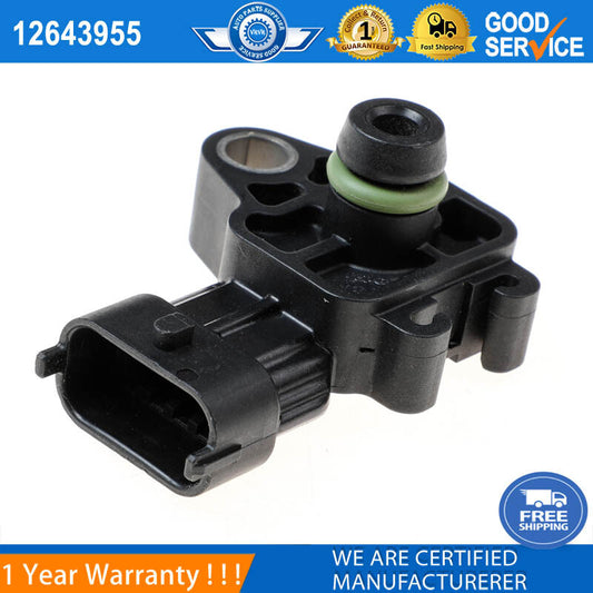 Manifold Absolute Pressure Sensor 12643955 is suitable for 6.6L diesel and 2.0L turbocharged engines.
