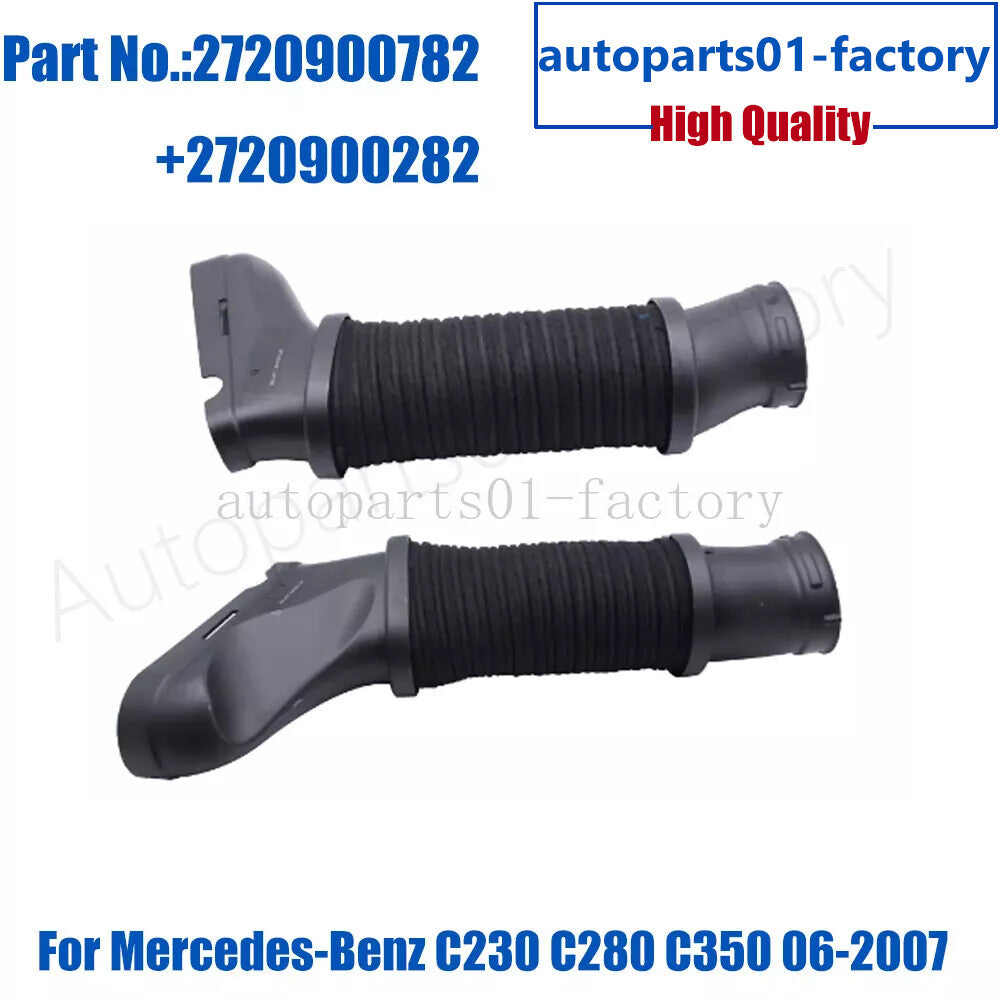 L+R Air Cleaner Intake-Inlet Duct Hose for Mercedes-Benz C230 C280 C350 06-07