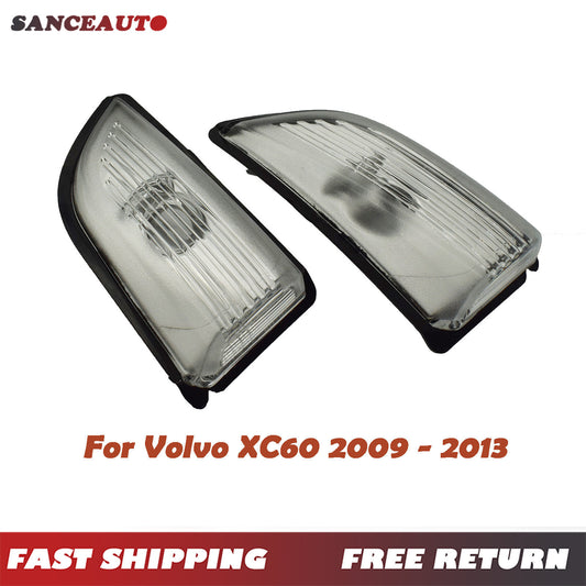 2-Piece Set of Left and Right Mirror Indicator Lights and Turn Signal Lights for Volvo XC60 (New, 09-13) n