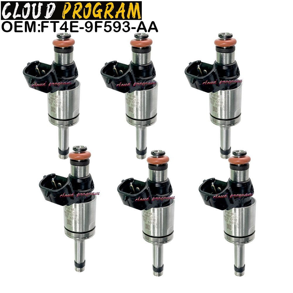 6PC FT4E-AA GDI Fuel Injectors For 15-2017 2.7L 3.5L V6 Turbo for Lincoln n