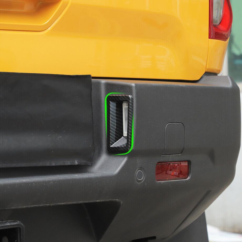 Carbon Rear License Plate Lamp Cover Trim Accessories For Bronco Sport 21+ v