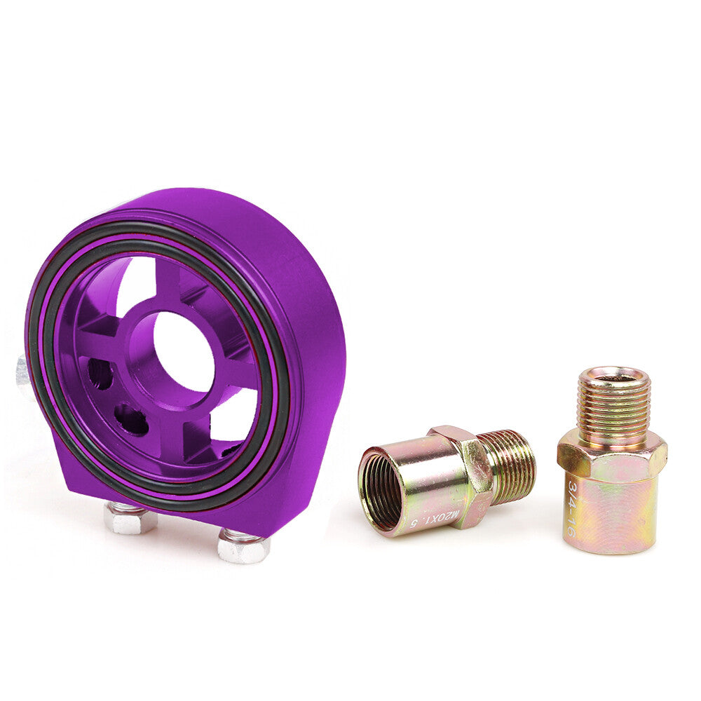 M20X1.5 Temp Pressure Cooler Gauge Oil Filter Sandwich Plate Adapter Sensor Q