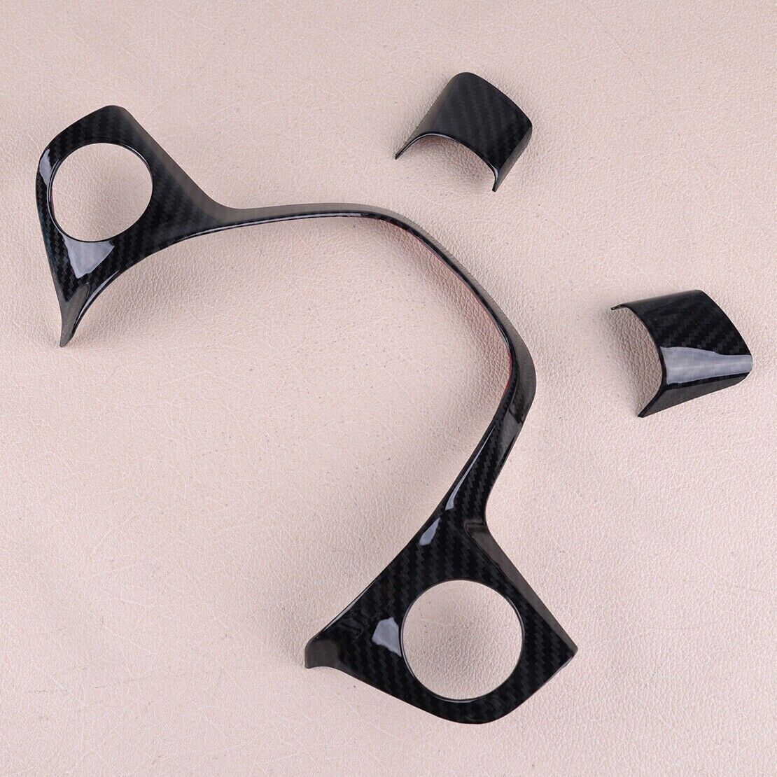 Carbon Fiber Style Steering Wheel Cover Trim  for ford ,Focus 2012-2014 Escape