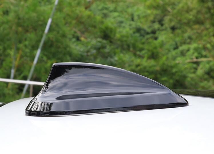 For Auto for BMW X1 2016-2022 Gloss Black ABS Shark Fin Antenna Receiver Cover Trim