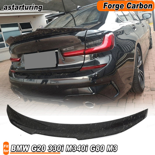 for BMW G20 330i M340i G80 M3 2019-23 Forge Carbon Rear Trunk Boot Spoiler Wing