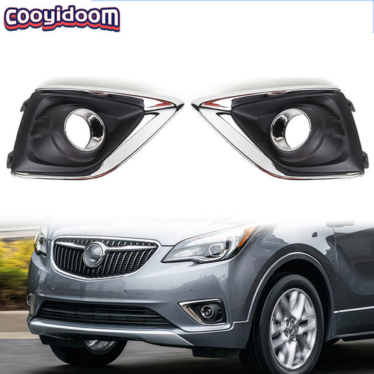 1. Dual front bumper fog light frame cover for Buick Envision 2019/2020