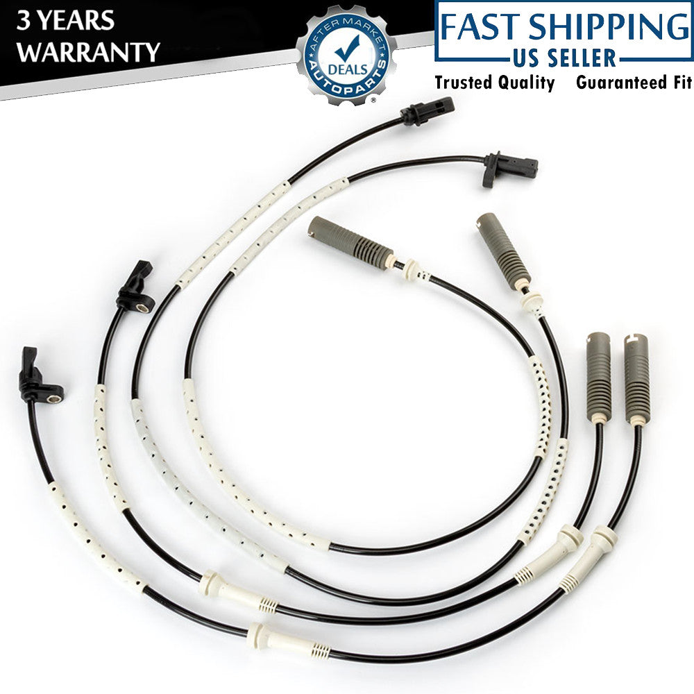 4pc FRONT & REAR LEFT RIGHT ABS Wheel Speed Sensor fit for BMW E82 128i E90 328i