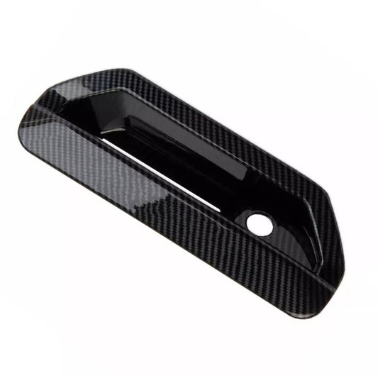 Carbon Fiber Style Rear Tailgate Door Handle Trim Fit for Hyundai Santa Cruz New n
