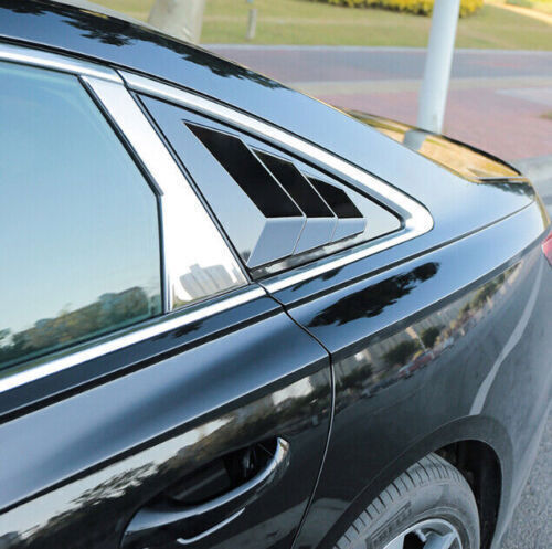 Gloss Black Window Louver Shutter Trim for Audi A6 S6 2012-2018 Side Vent Scoop