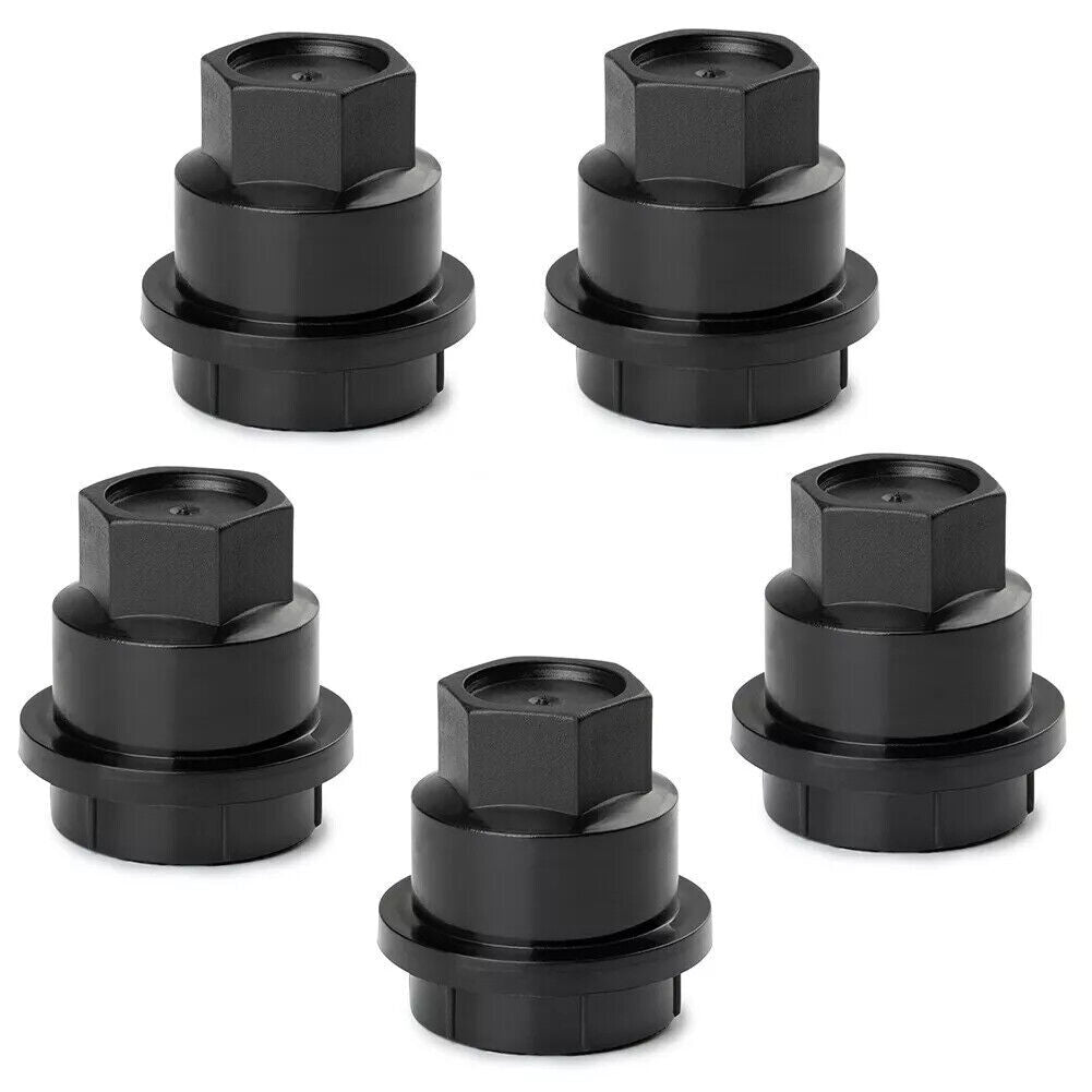 5PC Black Lug Nut Covers Cap 15661036 for GMC Jimmy Sonama for Chevrolet S10 Blazer Q