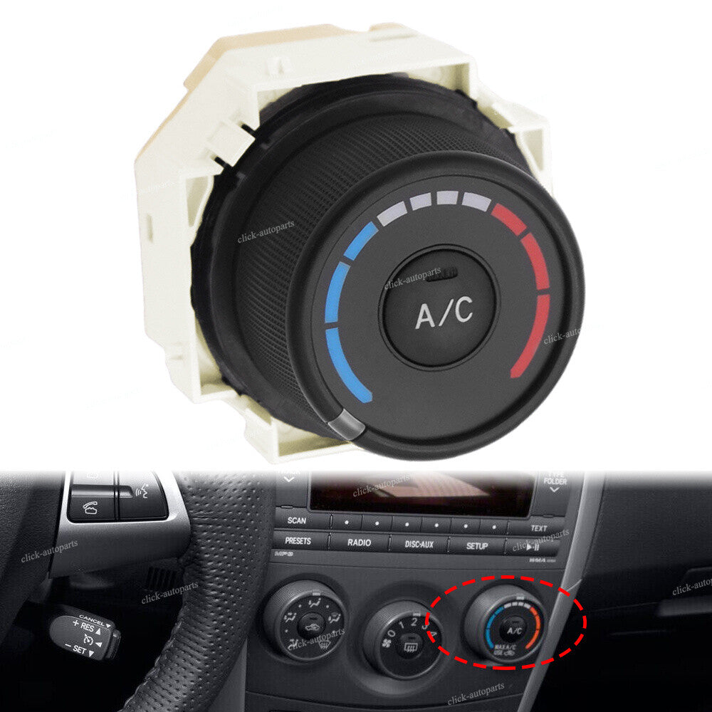 Front Central A/C TEMP Control Switch Assembly Fit For 09-13 for Toyota for Corolla