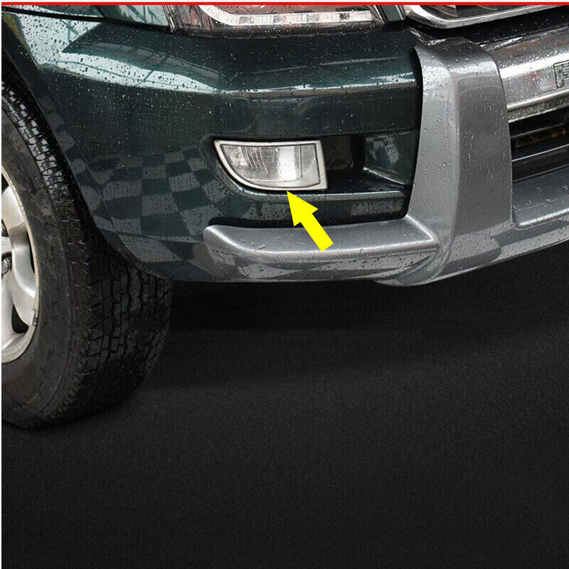 Chrome Front Fog Light Lamp Molding Frame Cover For 2003-2009 for Toyota Prado FJ120