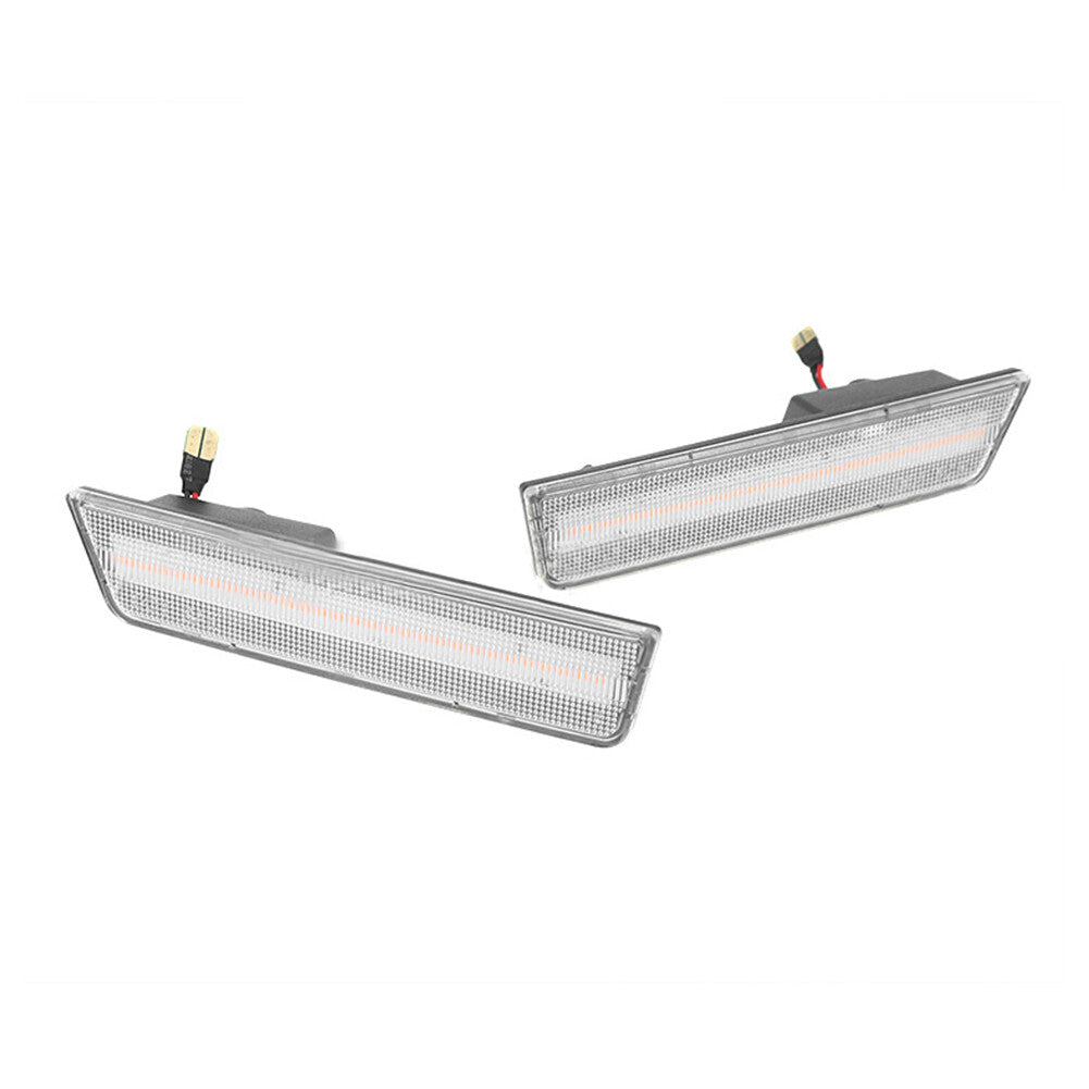 2x LED Front Side Marker Lights For 08-14 for Dodge for Challenger /11-14 Charger