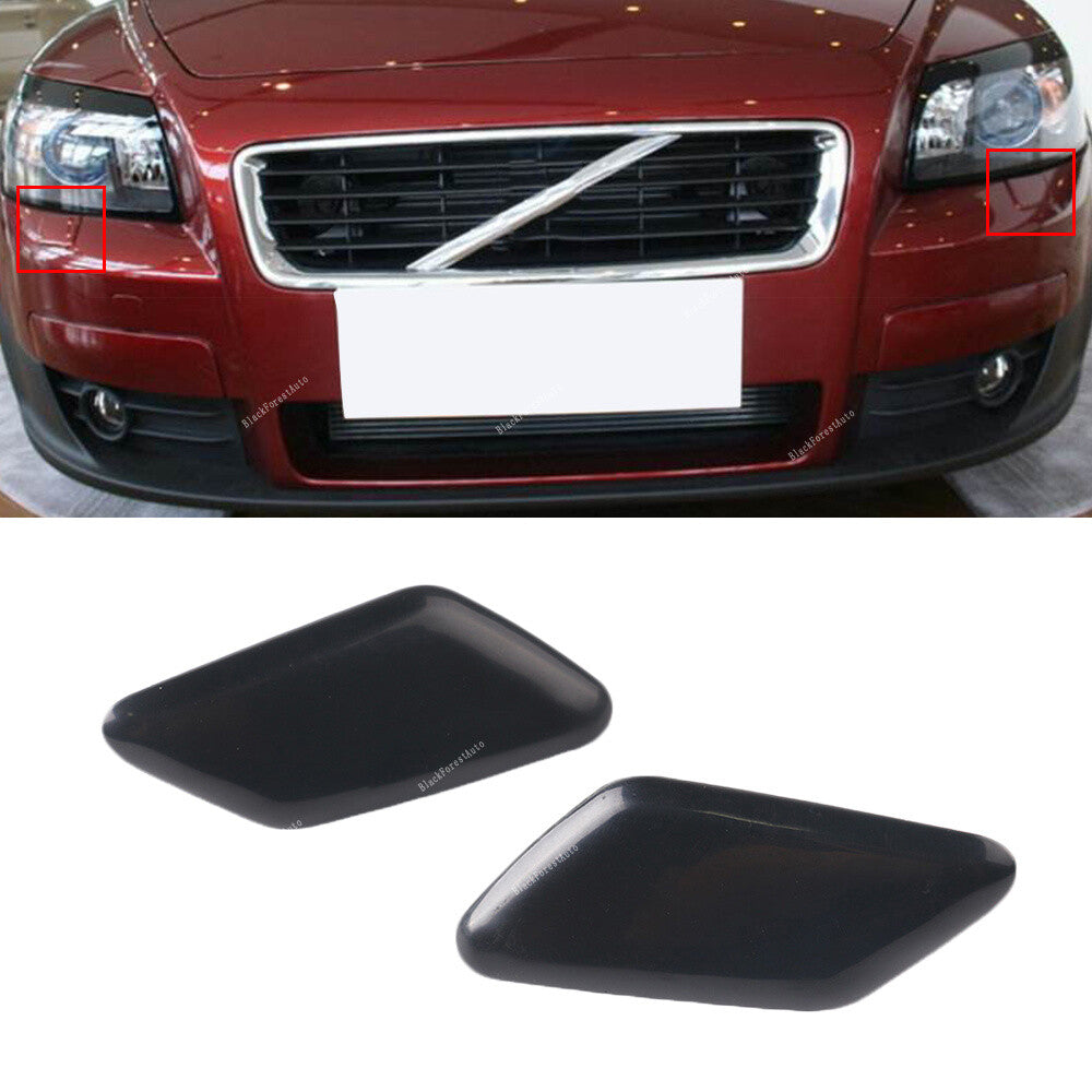 2x R  L Primed Headlight Washer Cover Cap Front Bumper for VOLVO C30 2010-2013 Q