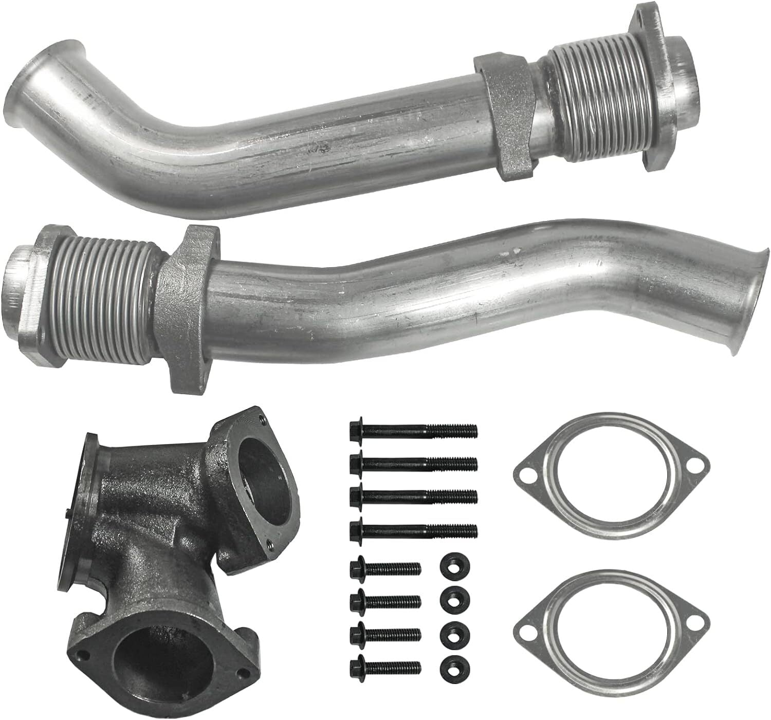 Turbo Diesel With Hardware Bellowed Up Pipe Kit Replacement  for ford  F250 F350 Q