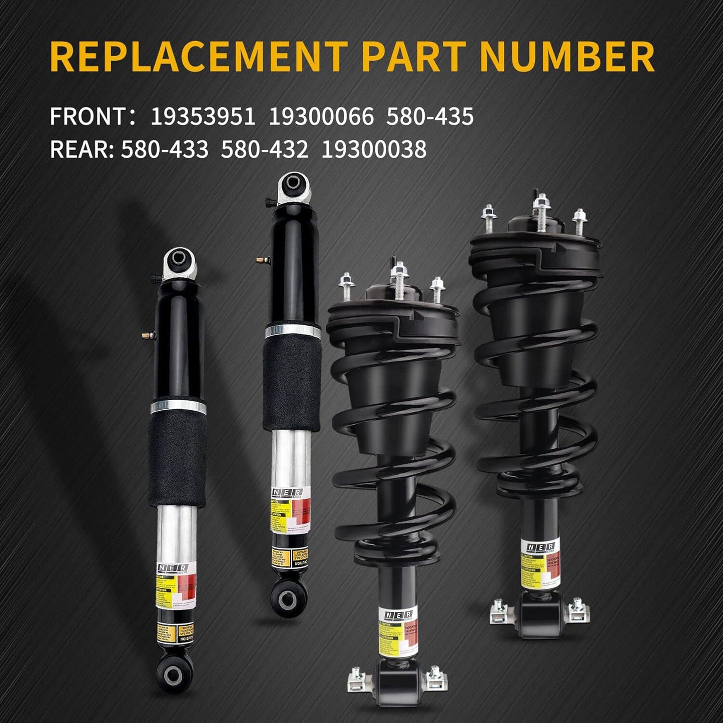 Pair Front Left Right Shock Absorber Struts VDC Fits for BMW X5 X6 E70 E71 2007-2014
