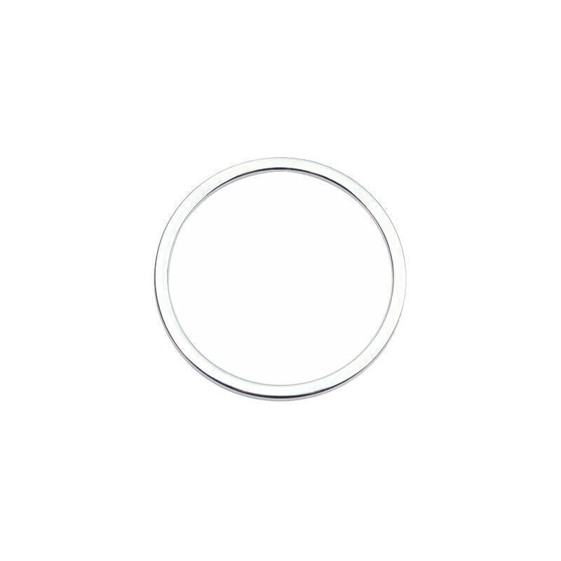 for Mazda 3 Axela 2017-18 ABS Silver Steering Wheel Horn Ring Trim Cover Frame