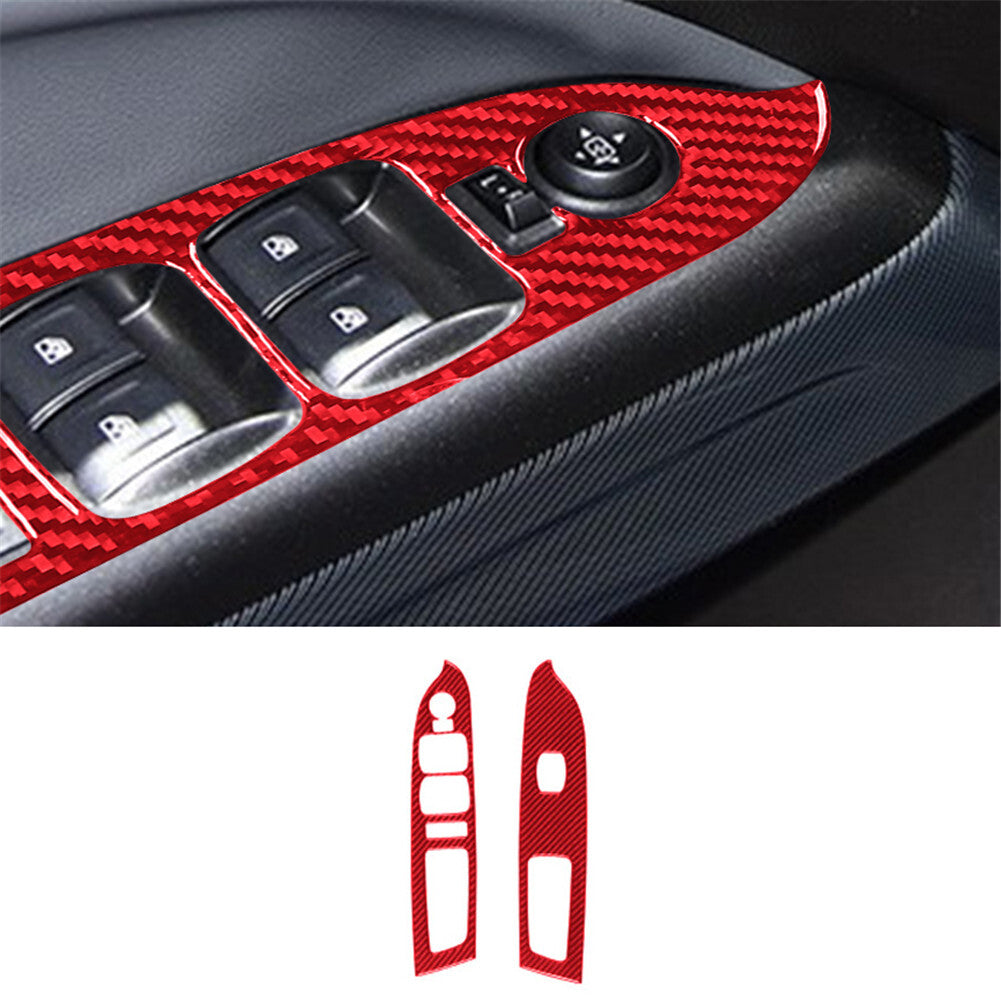 Carbon fiber style rear fog lamp cover decoration suitable for 2011-2020 for Senna - v