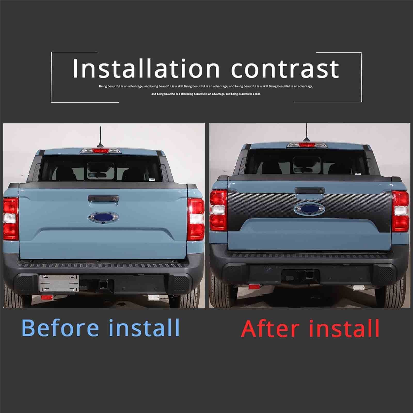 Maverick Tailgate Sunshade Decal Vinyl Graphic Vinyl Trim - n