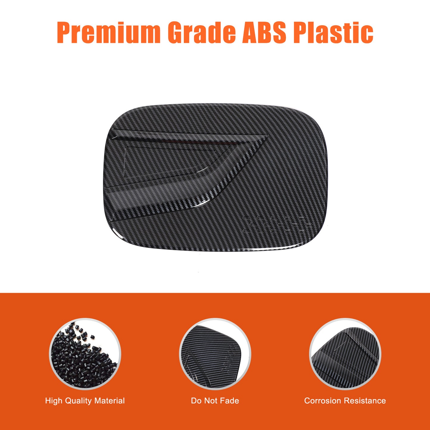 Fuel tank cover trim for Kia Sorento 2021 - 25 Carbon ABS n