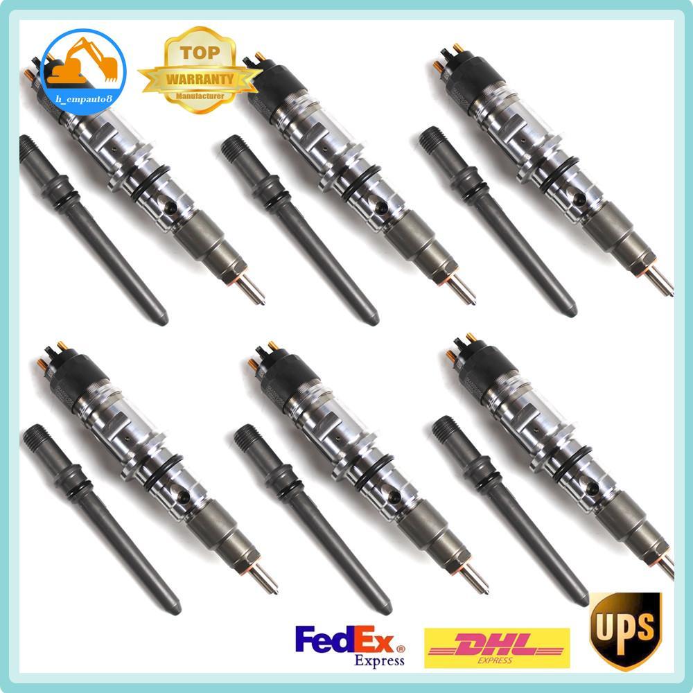 Fuel Injectors 6pcs Tube w/0986435518 for Dodge for Ram 2500 3500 2007-12 6.7L
