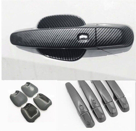 Carbon Fiber Side 2 for Smart Door Handle Bowl Cover Trim For 19-24 for Chevrolet Malibu