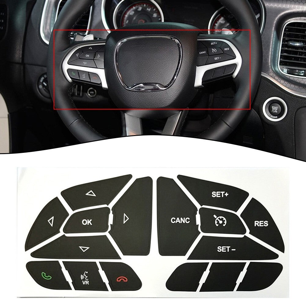 for DODGE CHARGER Steering Wheel Replacement Decals 2016 2022 Effective Design v