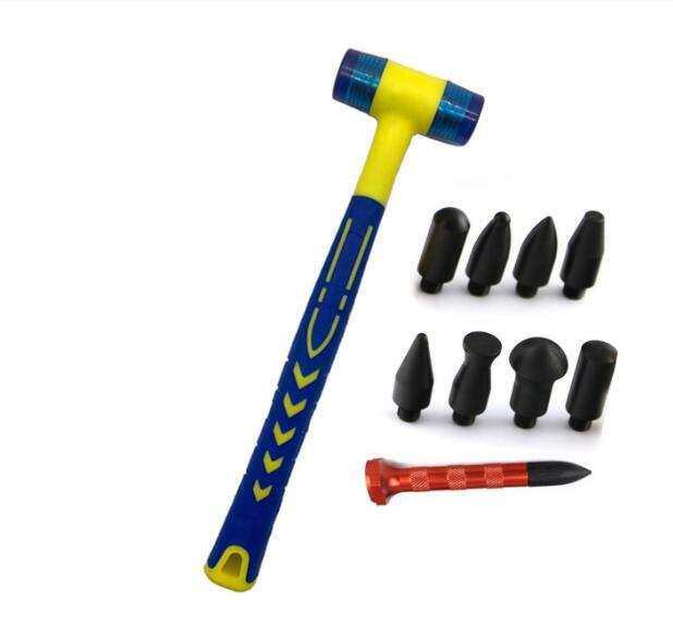 Paintless dent removal tools, dent repair tools 9 heads ballpoint pen set,hammer v