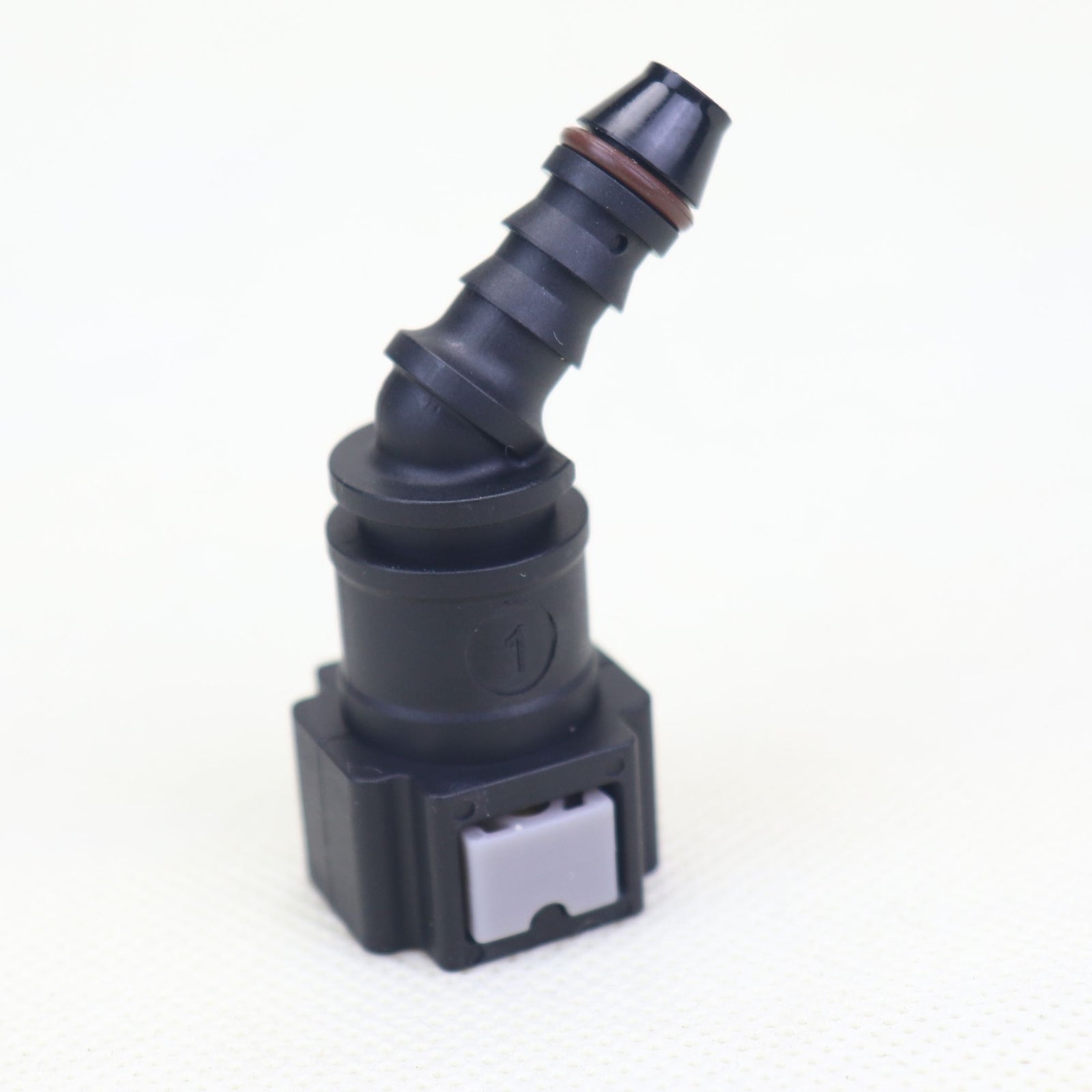 7.89mm SAE 1/4 inch (6mm) 45-degree fuel line quick-connect release disconnect hose